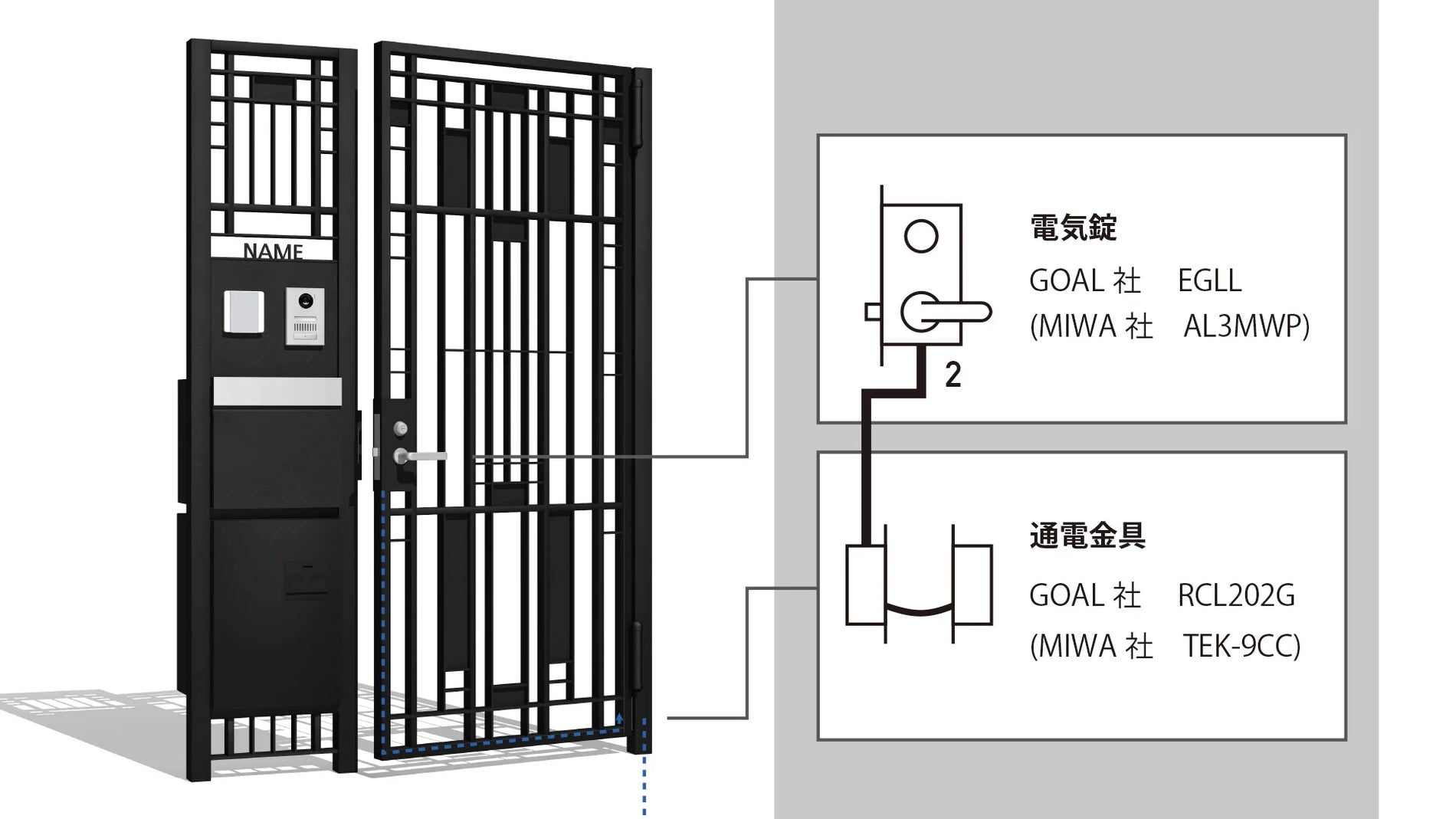 4個セット】MIWA TEK-9CC 電気錠通電金具 4個セット】MIWA TEK-9CC 電気錠通電金具