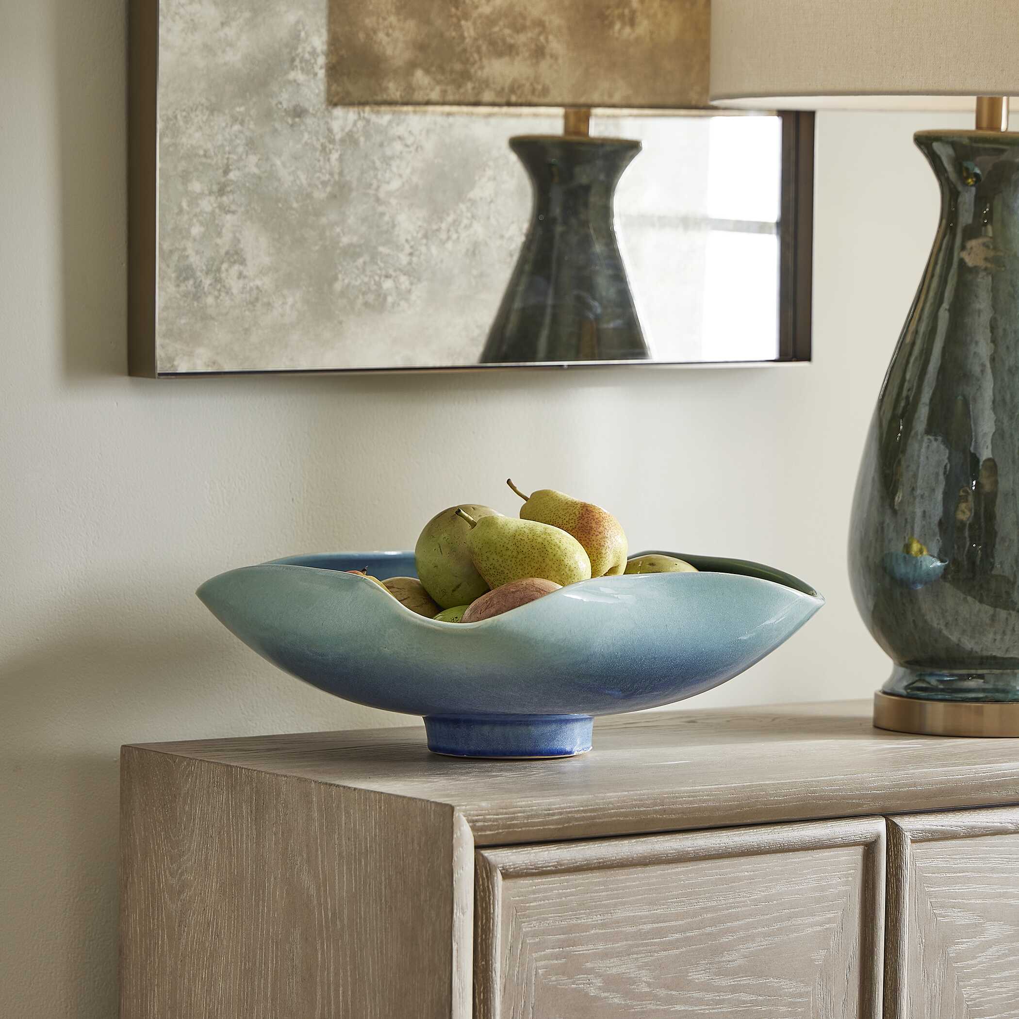 UTTERMOST社製 Blue Lagoonボウル UTT-18249