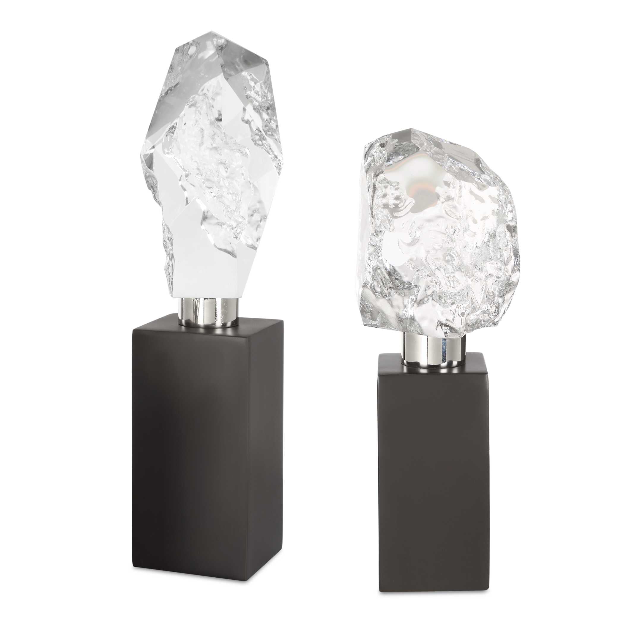 UTTERMOST社製 Crystal Peak彫像・置物2個組