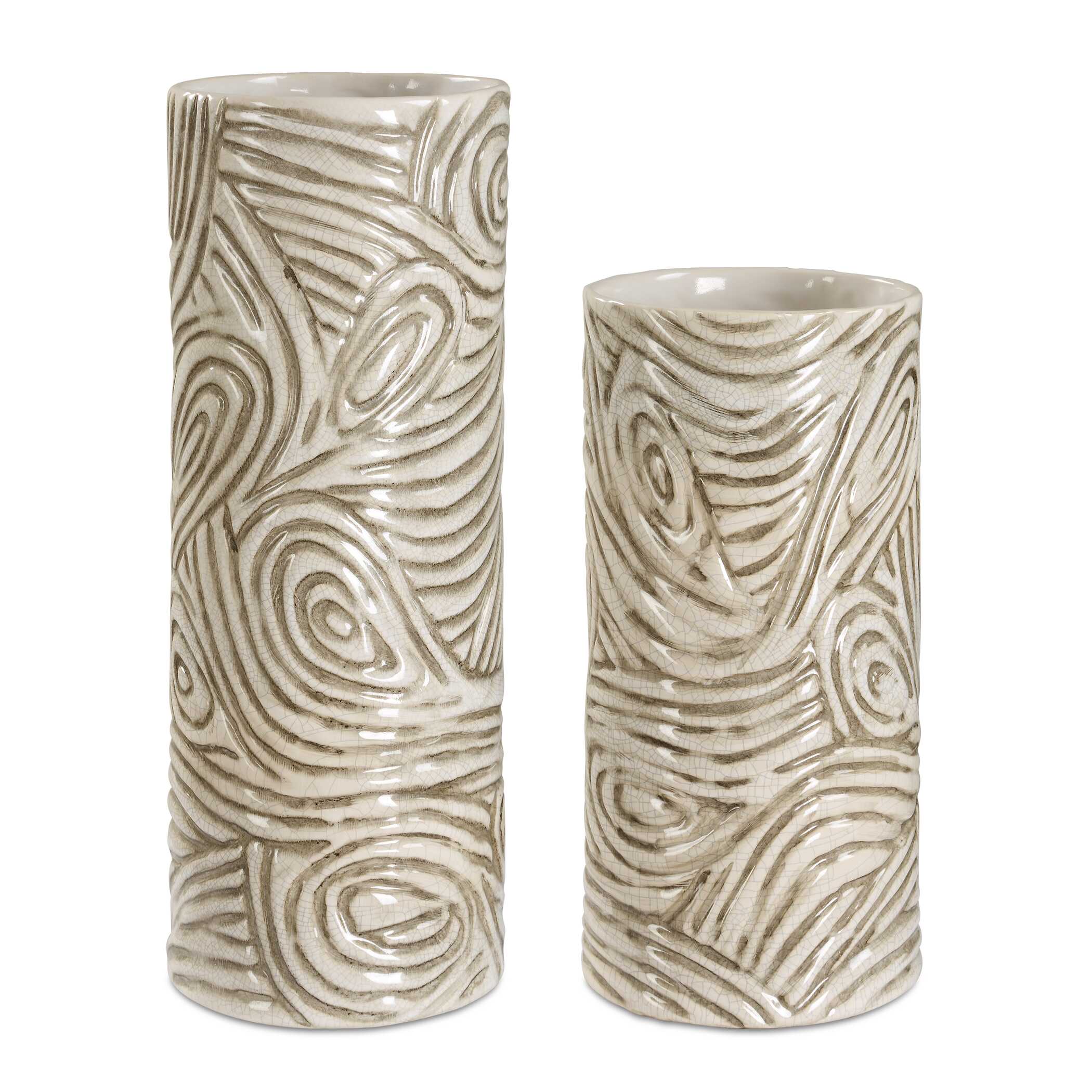 UTTERMOST社製 Timber花瓶2個組