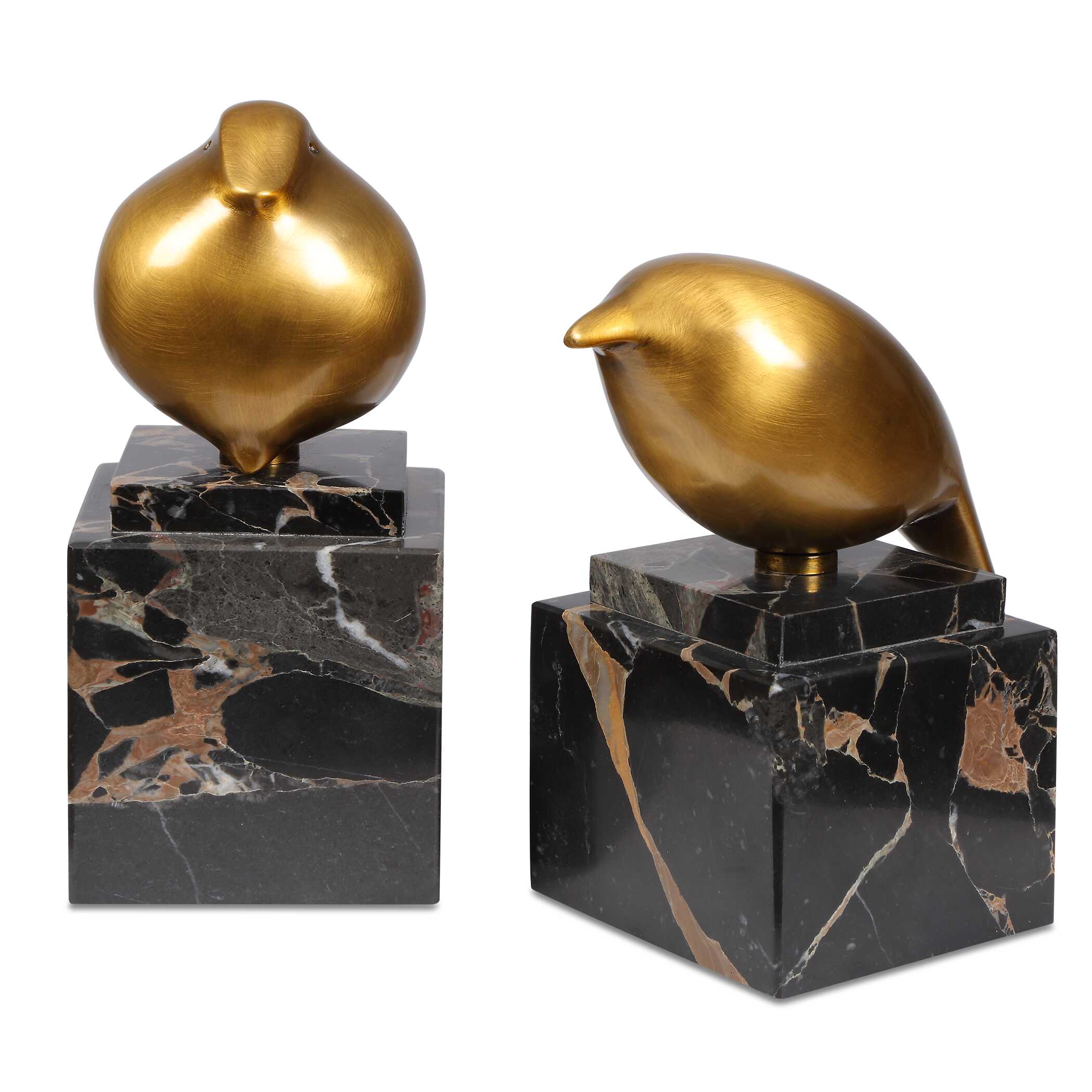 UTTERMOST社製 Golden Finch彫像・置物2個組
