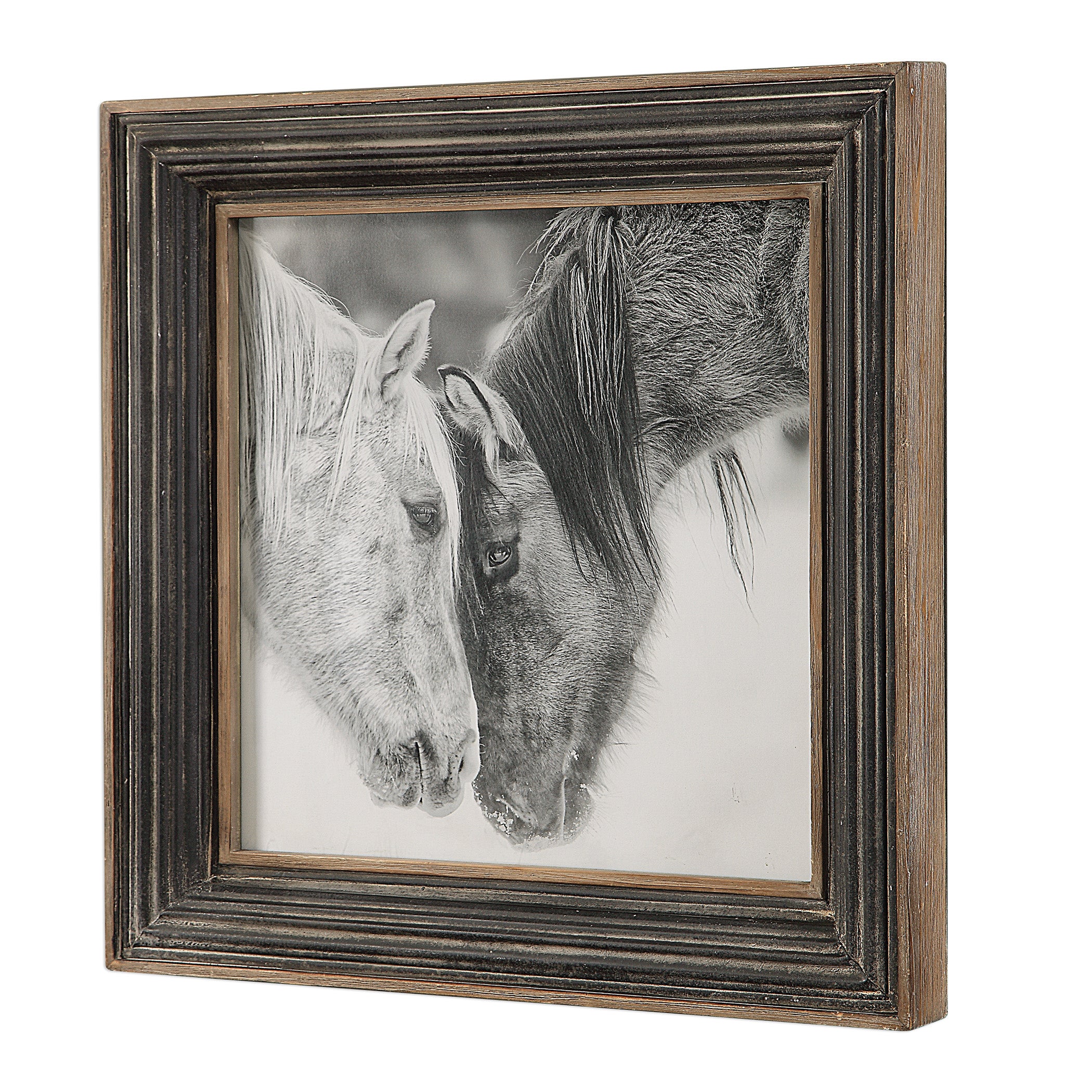 UTTERMOST社製 Custom Black And White Horses絵画・印刷