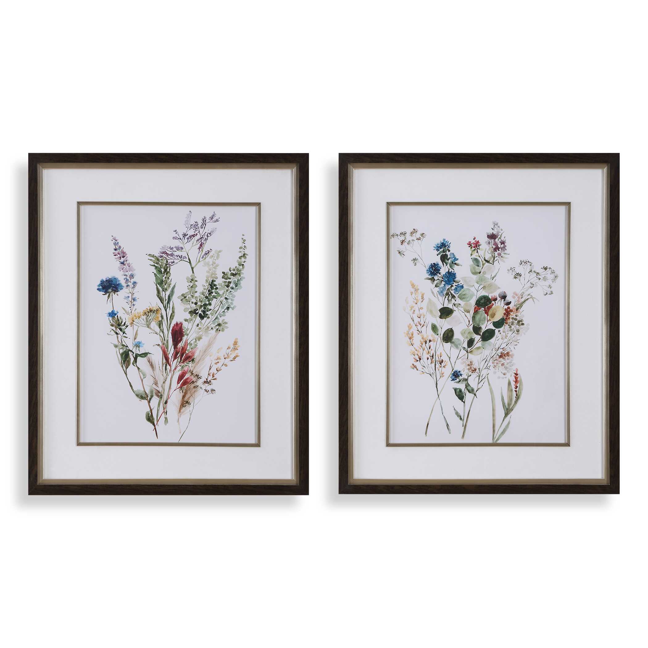 UTTERMOST社製 Delicate Flowers絵画・印刷2個組 UTT-32341