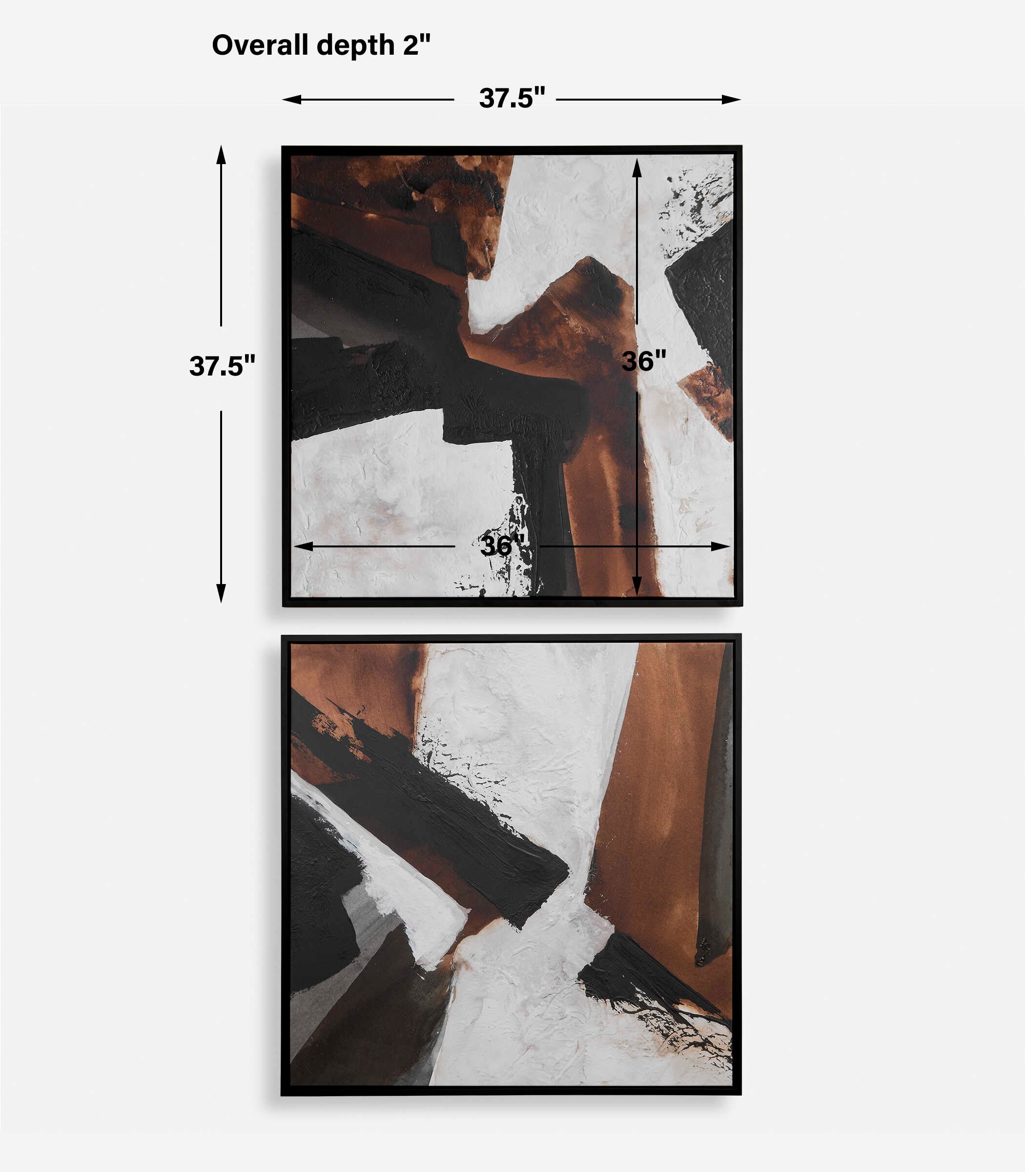 UTTERMOST社製 Tactile Inspiration絵画・印刷2個組 UTT-32370