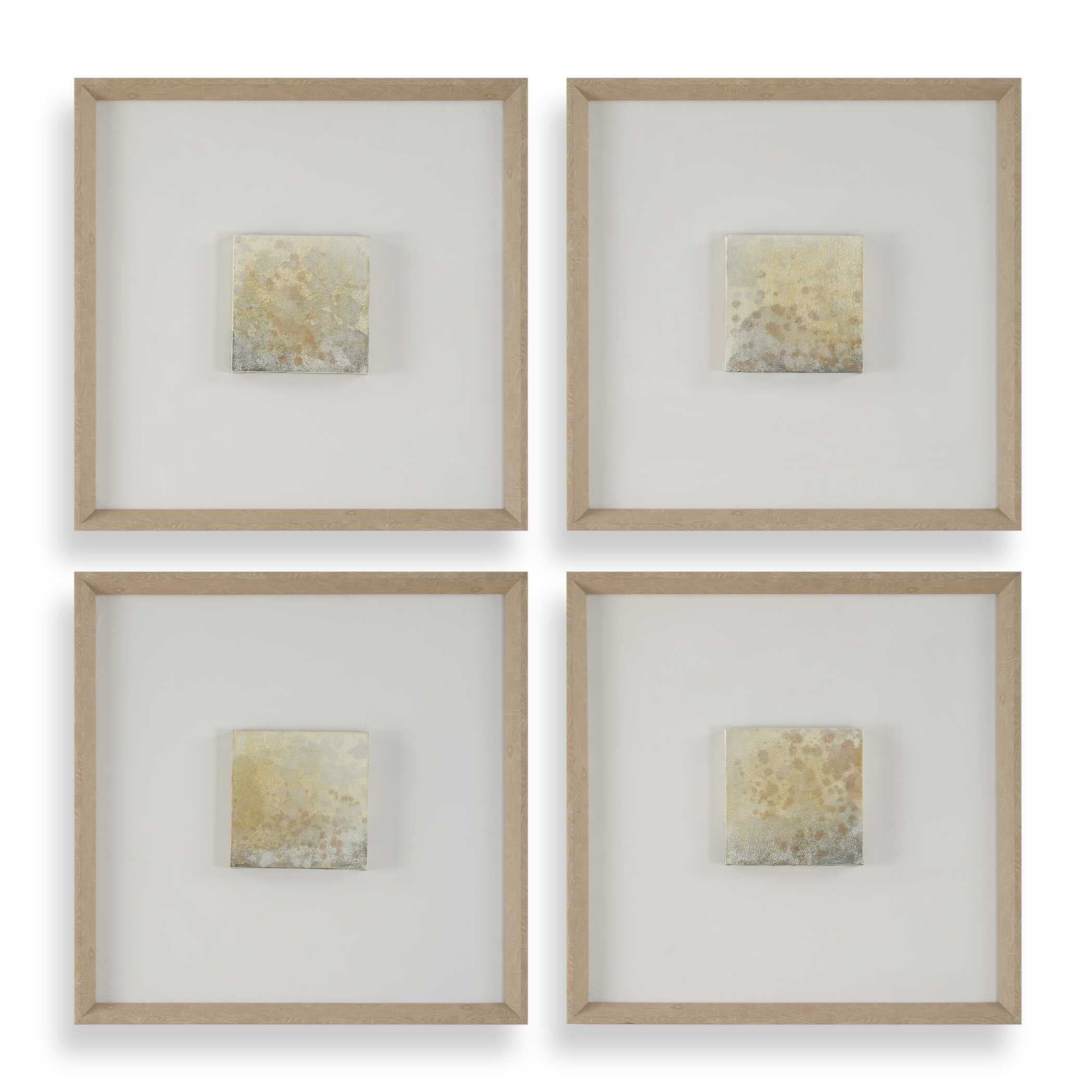 UTTERMOST社製 Now & Then絵画・ハンドペイント4個組