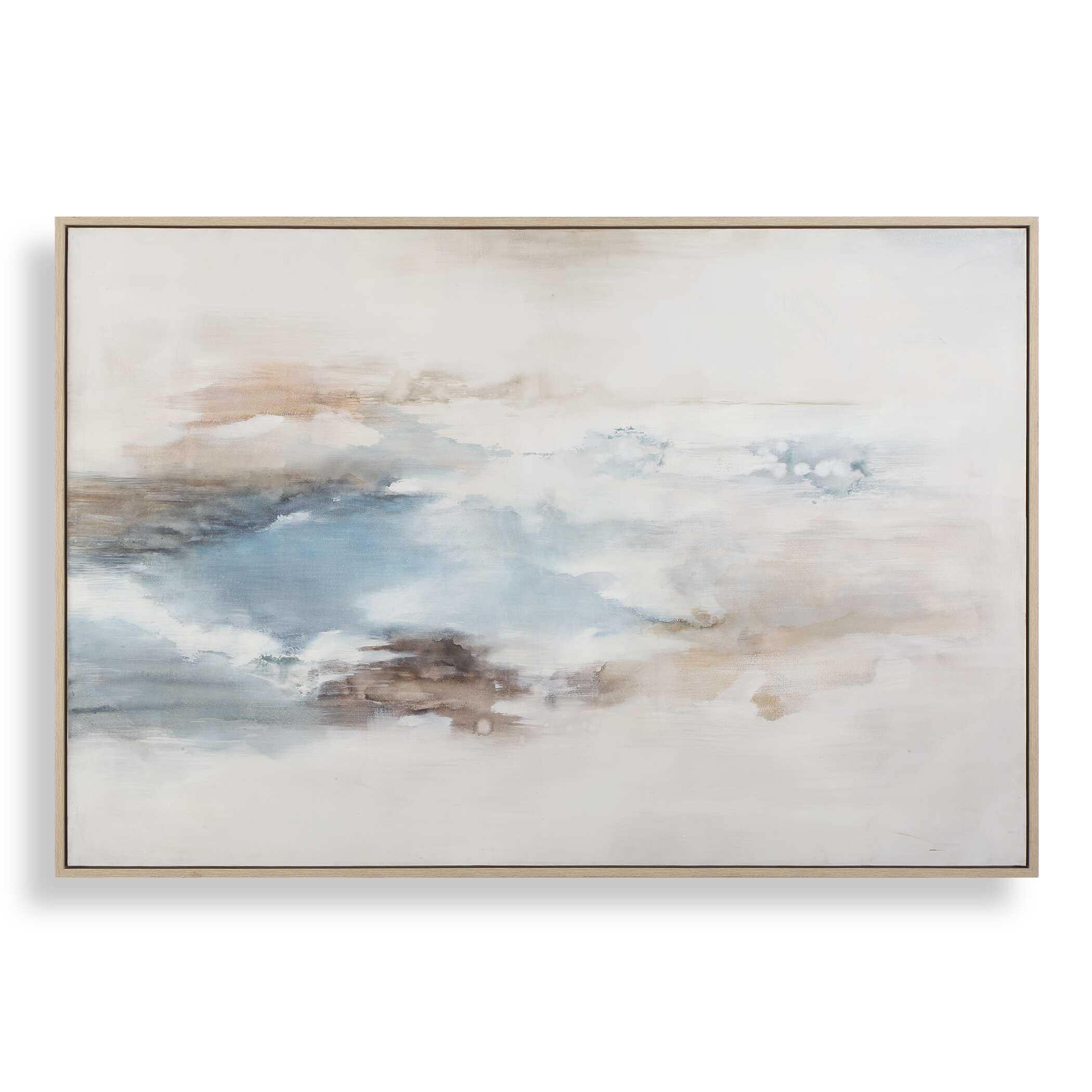 UTTERMOST社製 Chasing Blue絵画・ハンドペイント