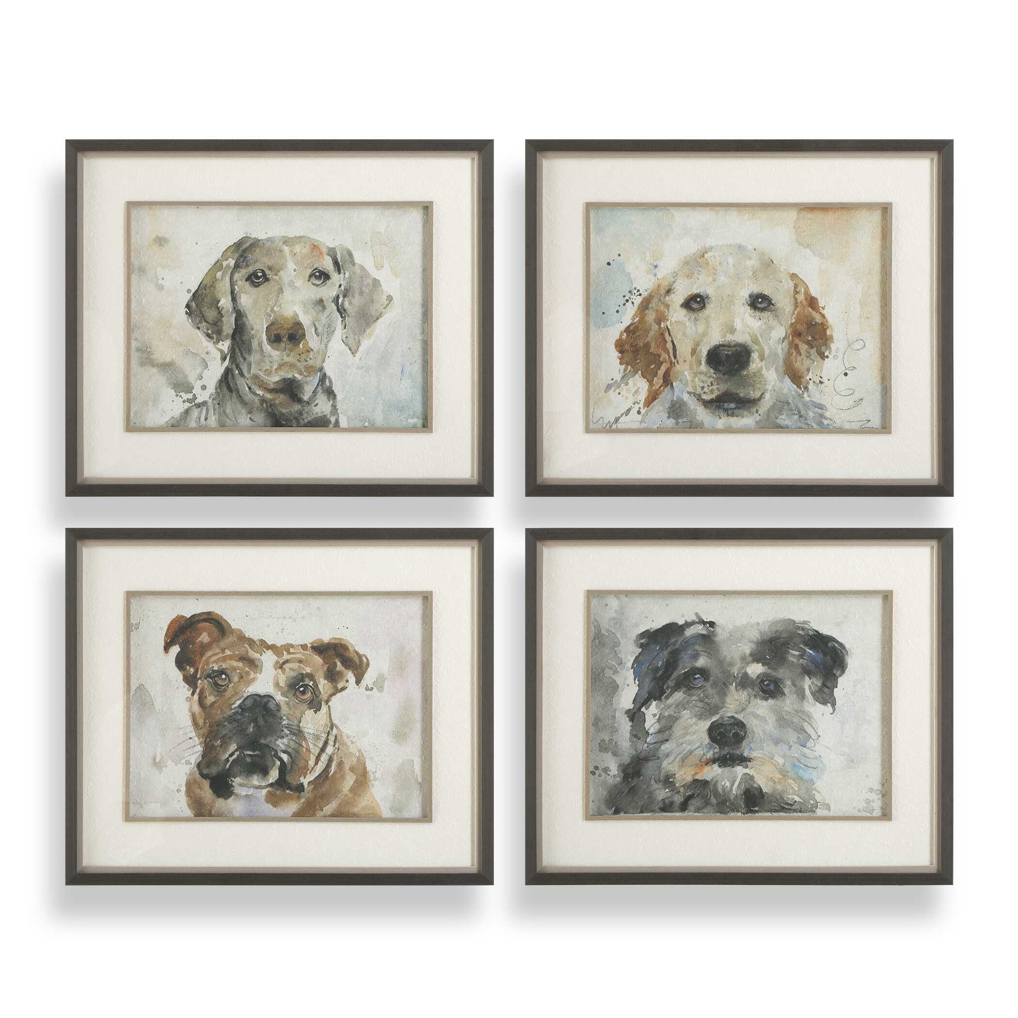 UTTERMOST社製 Dog Days絵画・印刷4個組