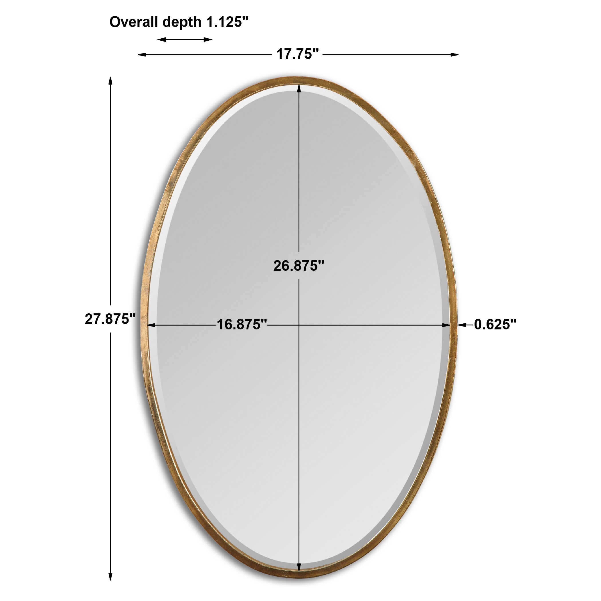 UTTERMOST社製 Herleva Ovalミラー UTT-12894 - マストレ海外事業部