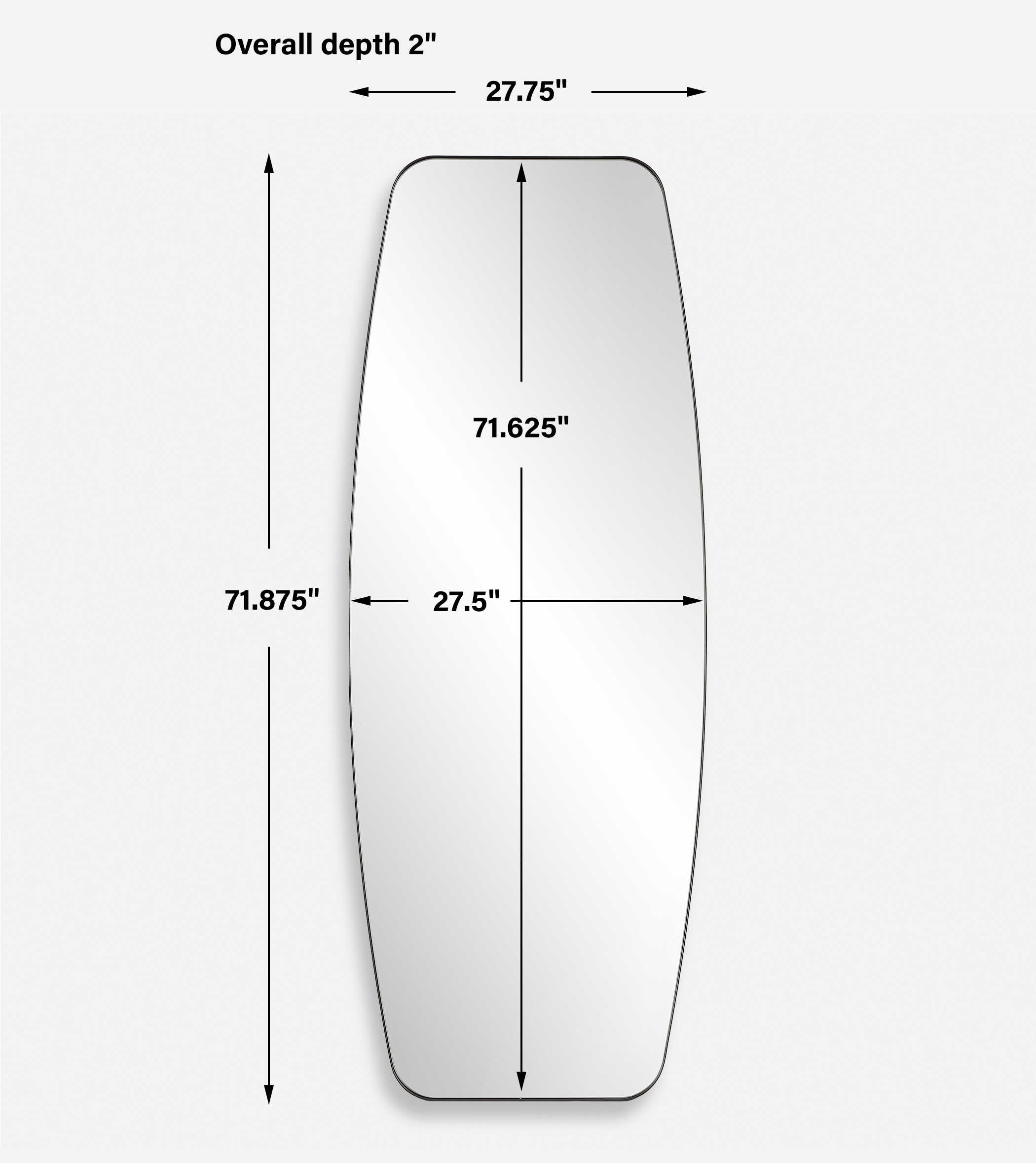 UTTERMOST社製 Caspianミラー UTT-09977