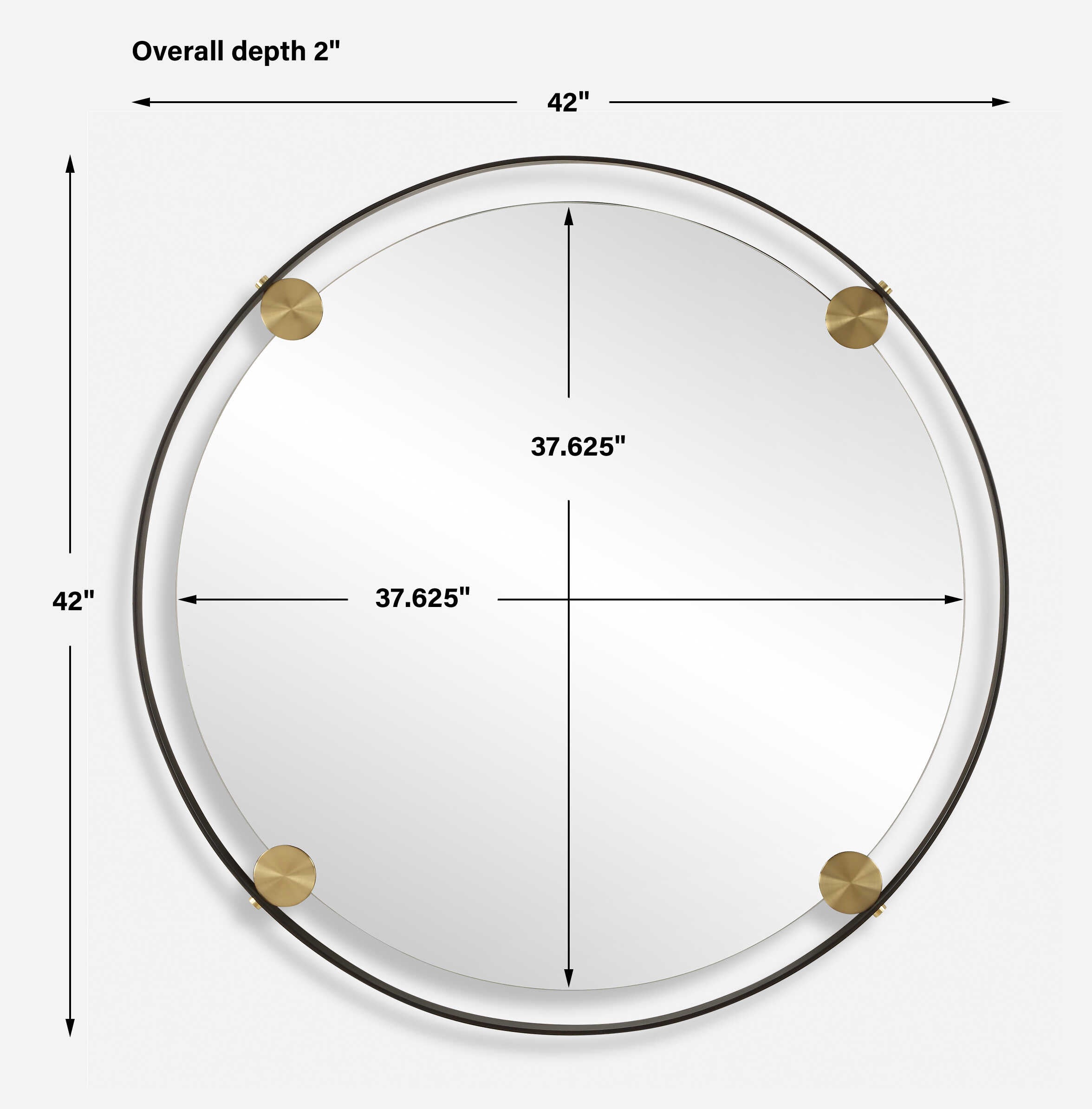 UTTERMOST社製 Radiusミラー UTT-09983
