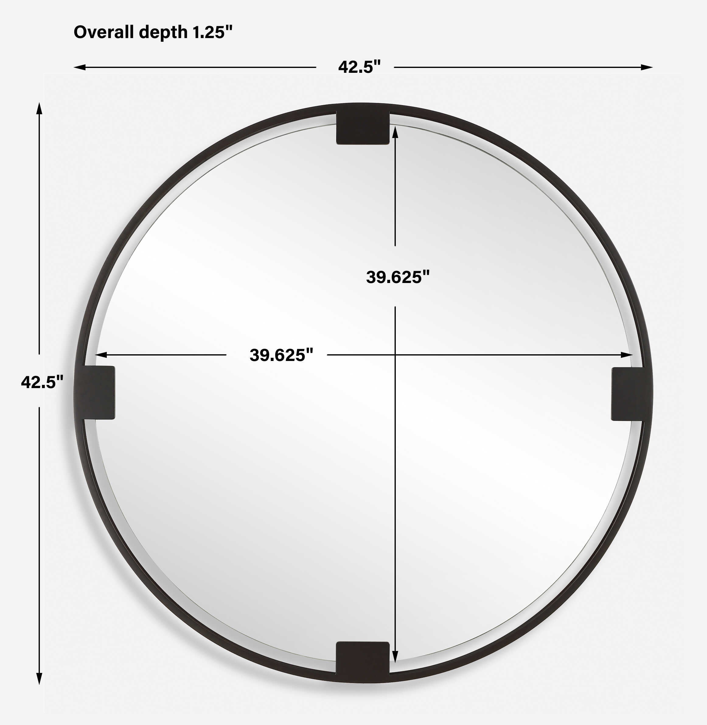 UTTERMOST社製 Corneliaミラー UTT-09986
