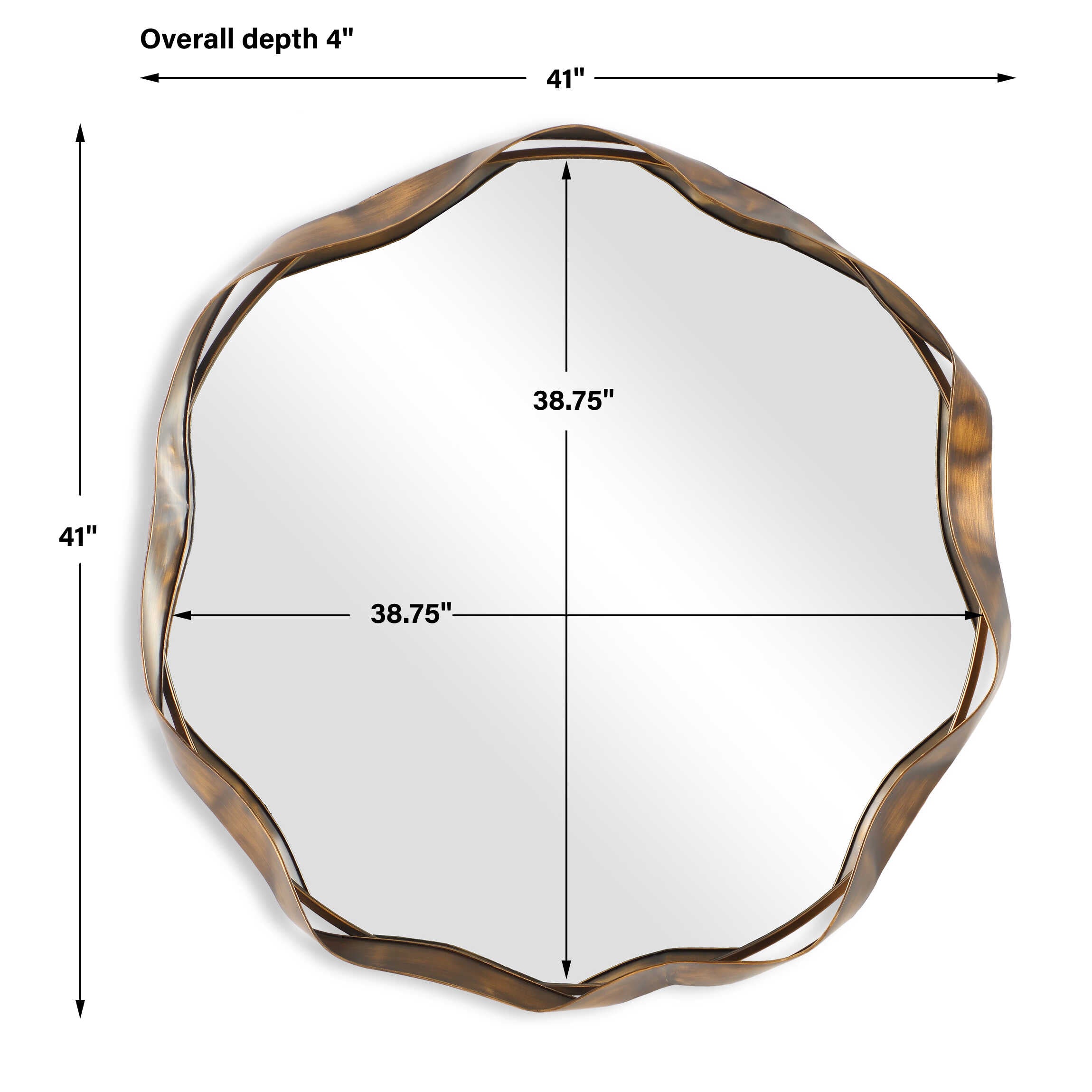 UTTERMOST社製 Catch The Waveミラー UTT-08225